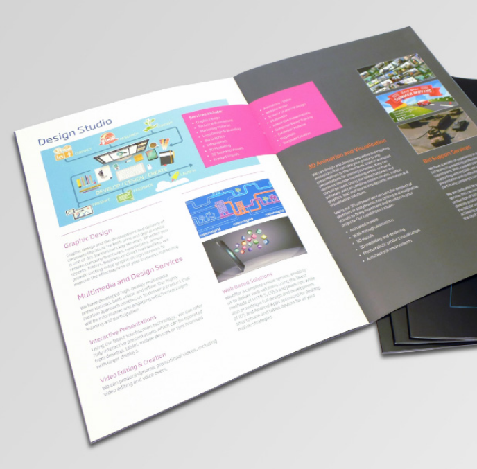 printed promotional booklet